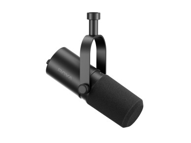 Microfone de est�dio BOYA CastMic P60B com bra�o articulado, com fio USB XLR - preto