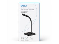 Microfone de conferência com fio BOYA CM40 - preto Microfone de conferência com fio BOYA CM40 - preto