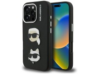 Funda Karl Lagerfeld FW Grained Karl & Choupette Heads Pins para iPhone 16 Pro - Negra Funda Karl Lagerfeld FW Grained Karl & Choupette Heads Pins para iPhone 16 Pro - Negra