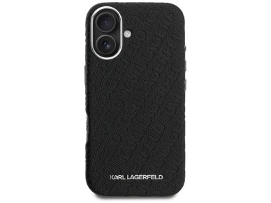 Funda Karl Lagerfeld FW estampada para iPhone 16 MagSafe - Negra Funda Karl Lagerfeld FW estampada para iPhone 16 MagSafe - Negra