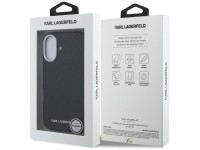 Capa para iPhone 16 Karl Lagerfeld FW Stamped Karl MagSafe - Preta Capa para iPhone 16 Karl Lagerfeld FW Stamped Karl MagSafe - Preta