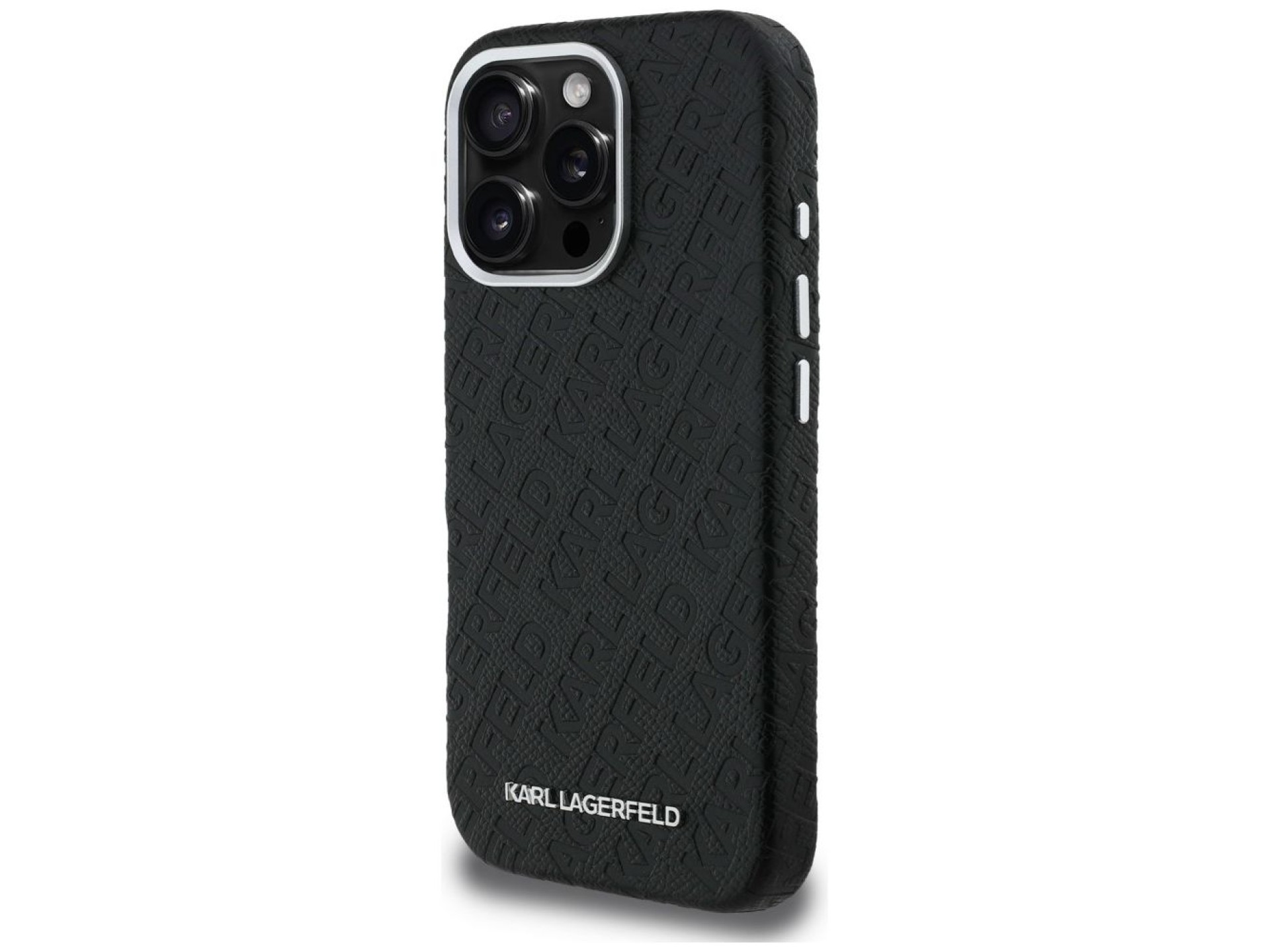 Karl Lagerfeld FW Stamped Karl MagSafe Case for iPhone 16 Pro - Black
