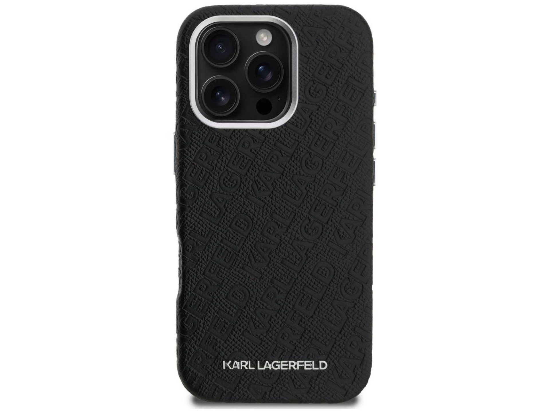 Karl Lagerfeld FW Stamped Karl MagSafe Case for iPhone 16 Pro - Black