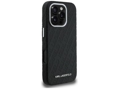 Karl Lagerfeld FW Stamped Karl MagSafe Case for iPhone 16 Pro - Black Karl Lagerfeld FW Stamped Karl MagSafe Case for iPhone 16 Pro - Black