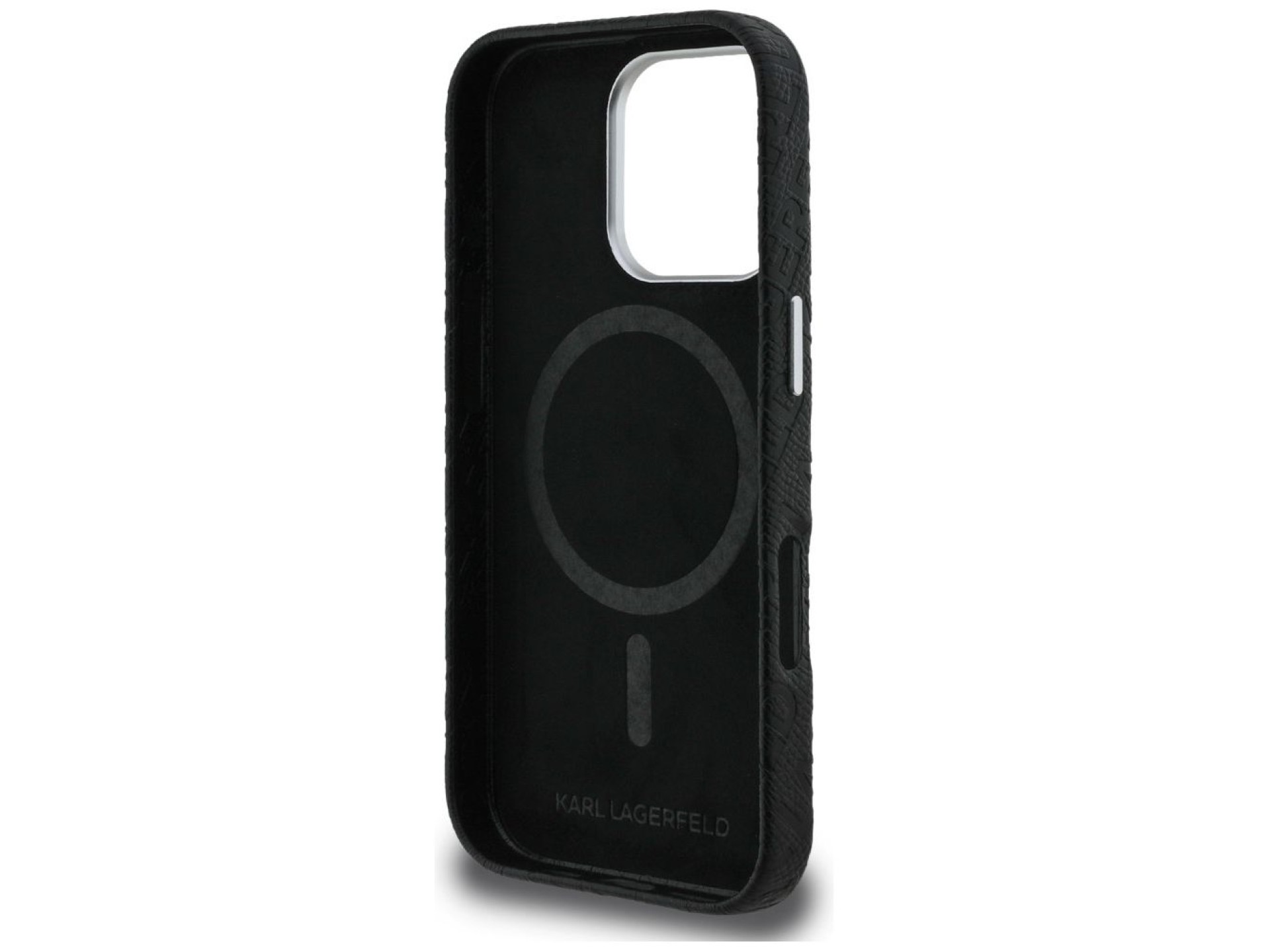 Karl Lagerfeld FW Stamped Karl MagSafe Case for iPhone 16 Pro Max - Black
