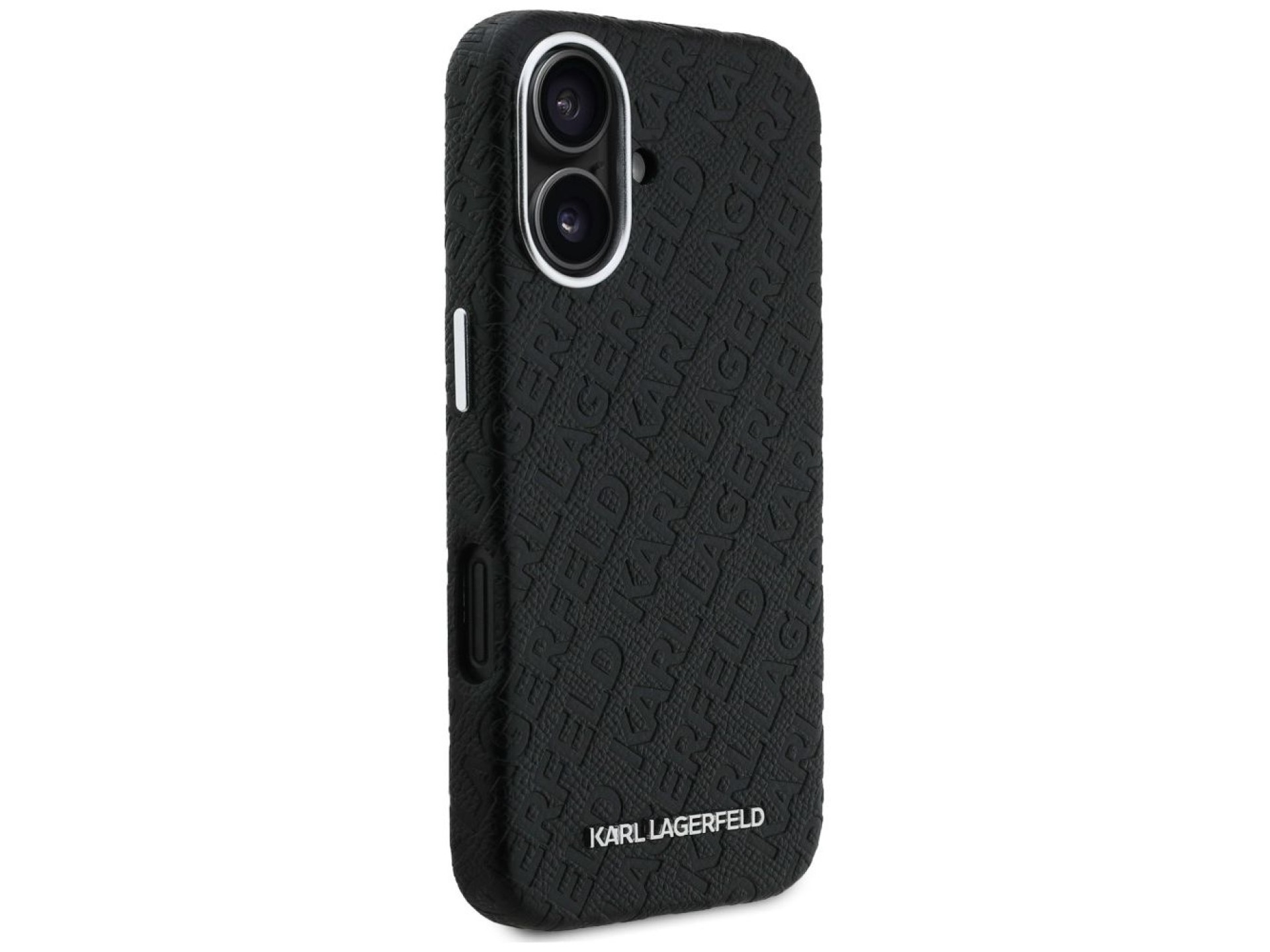 Capa para iPhone 16 Karl Lagerfeld FW Stamped Karl MagSafe - Preta
