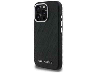 Karl Lagerfeld FW Stamped Karl MagSafe Case for iPhone 16 Pro - Black Karl Lagerfeld FW Stamped Karl MagSafe Case for iPhone 16 Pro - Black
