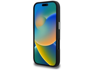 Karl Lagerfeld FW Grained Signature Logo iPhone 16 Pro Case - Black Karl Lagerfeld FW Grained Signature Logo iPhone 16 Pro Case - Black