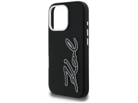 Karl Lagerfeld FW Grained Signature Logo Case for iPhone 16 Pro Max - Black Karl Lagerfeld FW Grained Signature Logo Case for iPhone 16 Pro Max - Black