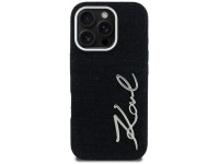 Karl Lagerfeld FW Jeans Signature Logo iPhone 16 Pro Case - Black Karl Lagerfeld FW Jeans Signature Logo iPhone 16 Pro Case - Black