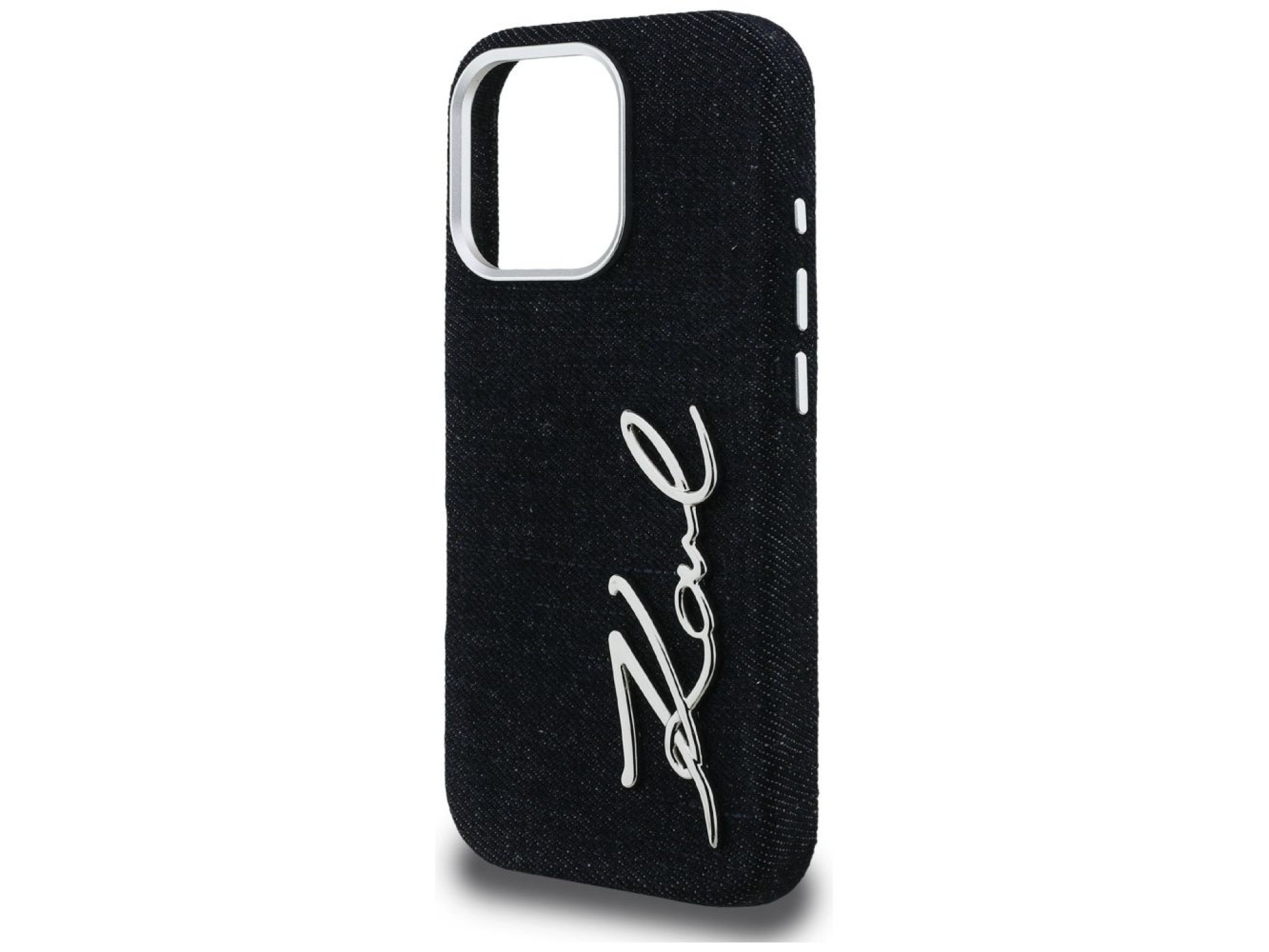 Karl Lagerfeld FW Jeans Signature Logo iPhone 16 Pro Case - Black