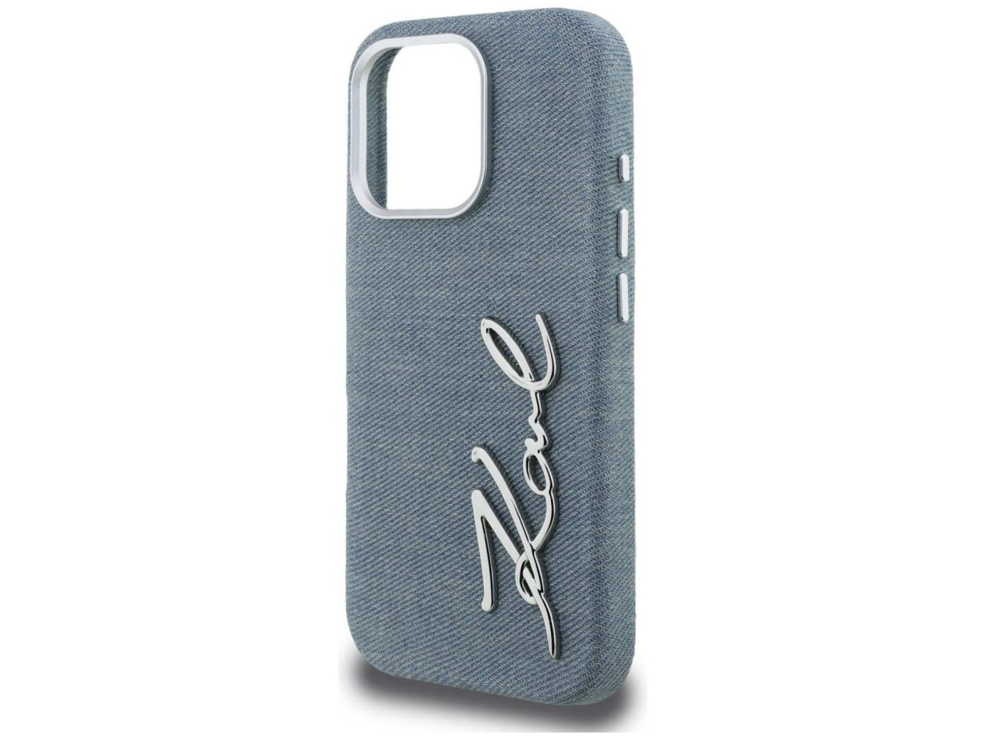 Karl Lagerfeld FW Jeans Signature Logo iPhone 16 Pro Case - Blue
