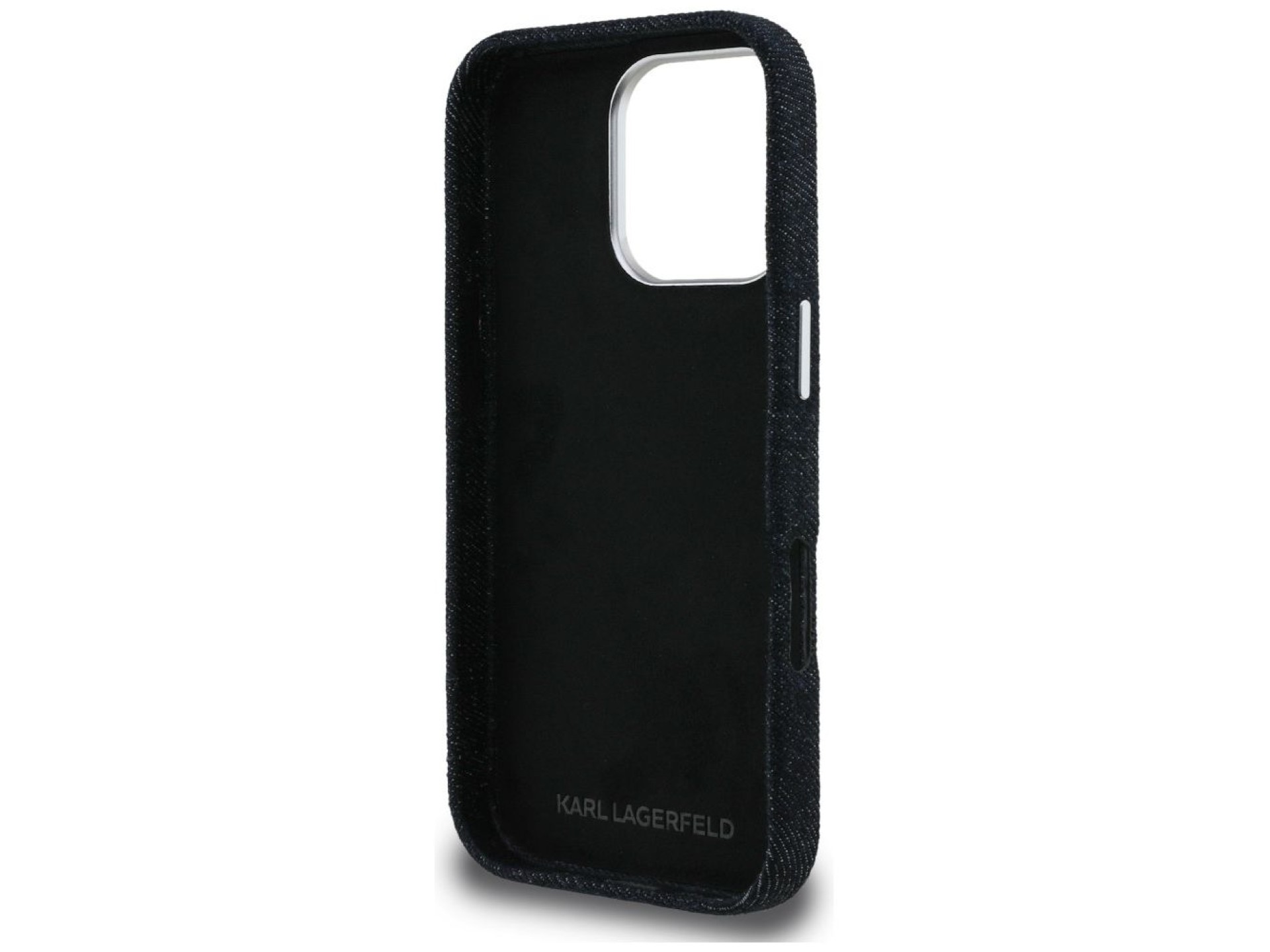 Karl Lagerfeld FW Jeans Signature Logo iPhone 16 Pro Case - Black