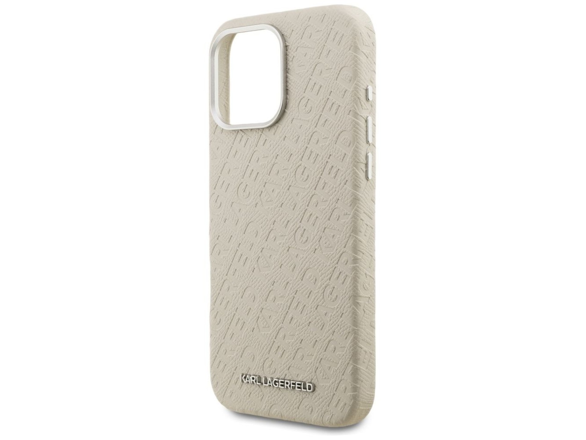 Karl Lagerfeld FW Stamped Karl MagSafe Case for iPhone 16 Pro Max - Beige