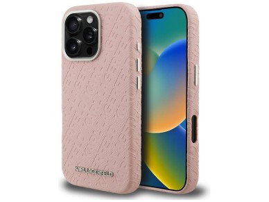 Funda Karl Lagerfeld FW estampada para iPhone 16 Pro - Rosa Funda Karl Lagerfeld FW estampada para iPhone 16 Pro - Rosa
