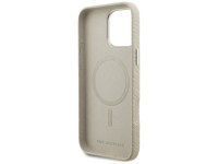 Karl Lagerfeld FW Stamped Karl MagSafe Case for iPhone 16 Pro Max - Beige