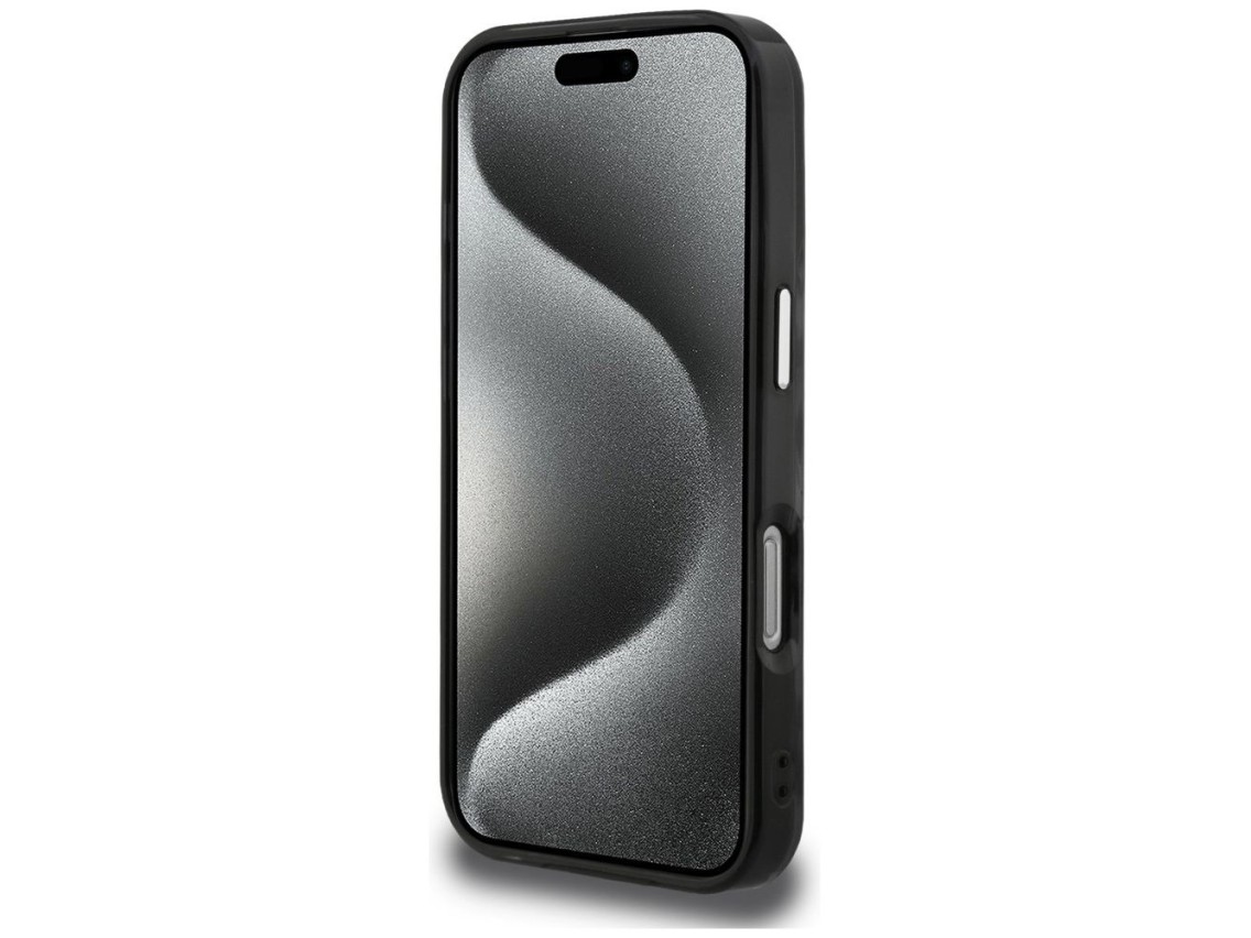 Karl Lagerfeld IML Choupette Head Logo MagSafe Case for iPhone 16 Pro - Black