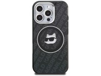 Karl Lagerfeld IML Choupette Head Logo MagSafe Case for iPhone 16 Pro - Black Karl Lagerfeld IML Choupette Head Logo MagSafe Case for iPhone 16 Pro - Black