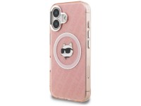 Karl Lagerfeld IML Choupette Head Logo MagSafe iPhone 16 Case - Pink Karl Lagerfeld IML Choupette Head Logo MagSafe iPhone 16 Case - Pink