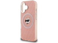 Karl Lagerfeld IML Choupette Head Logo MagSafe iPhone 16 Case - Pink Karl Lagerfeld IML Choupette Head Logo MagSafe iPhone 16 Case - Pink