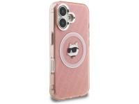 Karl Lagerfeld IML Choupette Head Logo MagSafe iPhone 16 Case - Pink Karl Lagerfeld IML Choupette Head Logo MagSafe iPhone 16 Case - Pink