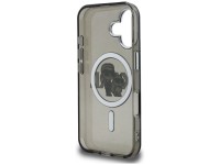 Capa MagSafe Karl Lagerfeld IML Glitter com o logo Karl & Choupette para iPhone 16 - Preta Capa MagSafe Karl Lagerfeld IML Glitter com o logo Karl & Choupette para iPhone 16 - Preta