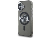 Capa MagSafe Karl Lagerfeld IML Glitter com o logo Karl & Choupette para iPhone 16 - Preta Capa MagSafe Karl Lagerfeld IML Glitter com o logo Karl & Choupette para iPhone 16 - Preta