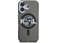 Capa MagSafe Karl Lagerfeld IML Glitter com o logo Karl & Choupette para iPhone 16 - Preta Capa MagSafe Karl Lagerfeld IML Glitter com o logo Karl & Choupette para iPhone 16 - Preta