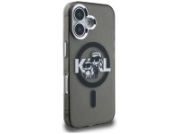 Capa MagSafe Karl Lagerfeld IML Glitter com o logo Karl & Choupette para iPhone 16 - Preta Capa MagSafe Karl Lagerfeld IML Glitter com o logo Karl & Choupette para iPhone 16 - Preta
