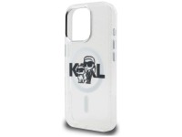 Karl Lagerfeld IML Glitter Karl & Choupette Sketch Logo MagSafe Case for iPhone 16 Pro - Clear Karl Lagerfeld IML Glitter Karl & Choupette Sketch Logo MagSafe Case for iPhone 16 Pro - Clear