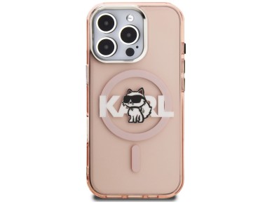 Funda Karl Lagerfeld IML Choupette Sketch Logo MagSafe para iPhone 16 Pro Max - Rosa Funda Karl Lagerfeld IML Choupette Sketch Logo MagSafe para iPhone 16 Pro Max - Rosa