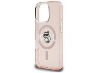 Funda Karl Lagerfeld IML Choupette Sketch Logo MagSafe para iPhone 16 Pro Max - Rosa Funda Karl Lagerfeld IML Choupette Sketch Logo MagSafe para iPhone 16 Pro Max - Rosa
