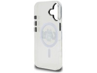 Capa MagSafe para iPhone 16 com o logo Karl Lagerfeld IML Choupette Sketch - Transparente