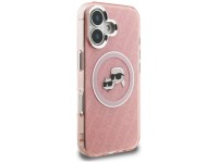 Capa MagSafe para iPhone 16 com estampa de Karl Lagerfeld IML Glitter Karl & Choupette Heads - Rosa Capa MagSafe para iPhone 16 com estampa de Karl Lagerfeld IML Glitter Karl & Choupette Heads - Rosa