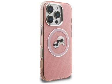 Funda MagSafe Karl Lagerfeld IML Glitter Karl & Choupette Heads para iPhone 16 Pro - Rosa Funda MagSafe Karl Lagerfeld IML Glitter Karl & Choupette Heads para iPhone 16 Pro - Rosa