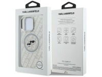 Karl Lagerfeld IML Glitter Karl & Choupette Heads Logo MagSafe Case for iPhone 16 Pro - Gray Karl Lagerfeld IML Glitter Karl & Choupette Heads Logo MagSafe Case for iPhone 16 Pro - Gray