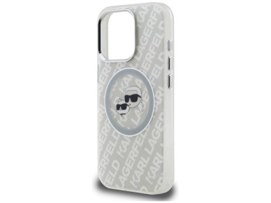 Funda MagSafe Karl Lagerfeld IML Glitter Karl & Choupette Heads para iPhone 16 Pro - Gris Funda MagSafe Karl Lagerfeld IML Glitter Karl & Choupette Heads para iPhone 16 Pro - Gris