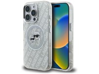 Capa MagSafe Karl Lagerfeld IML Glitter com o logotipo das cabeças de Karl e Choupette para iPhone 1 Capa MagSafe Karl Lagerfeld IML Glitter com o logotipo das cabeças de Karl e Choupette para iPhone 1