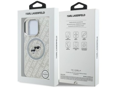 Funda MagSafe Karl Lagerfeld IML Glitter Karl & Choupette Heads para iPhone 16 Pro - Gris Funda MagSafe Karl Lagerfeld IML Glitter Karl & Choupette Heads para iPhone 16 Pro - Gris