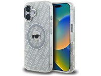 Karl Lagerfeld IML Karl Head Logo MagSafe Case for iPhone 16 - Gray