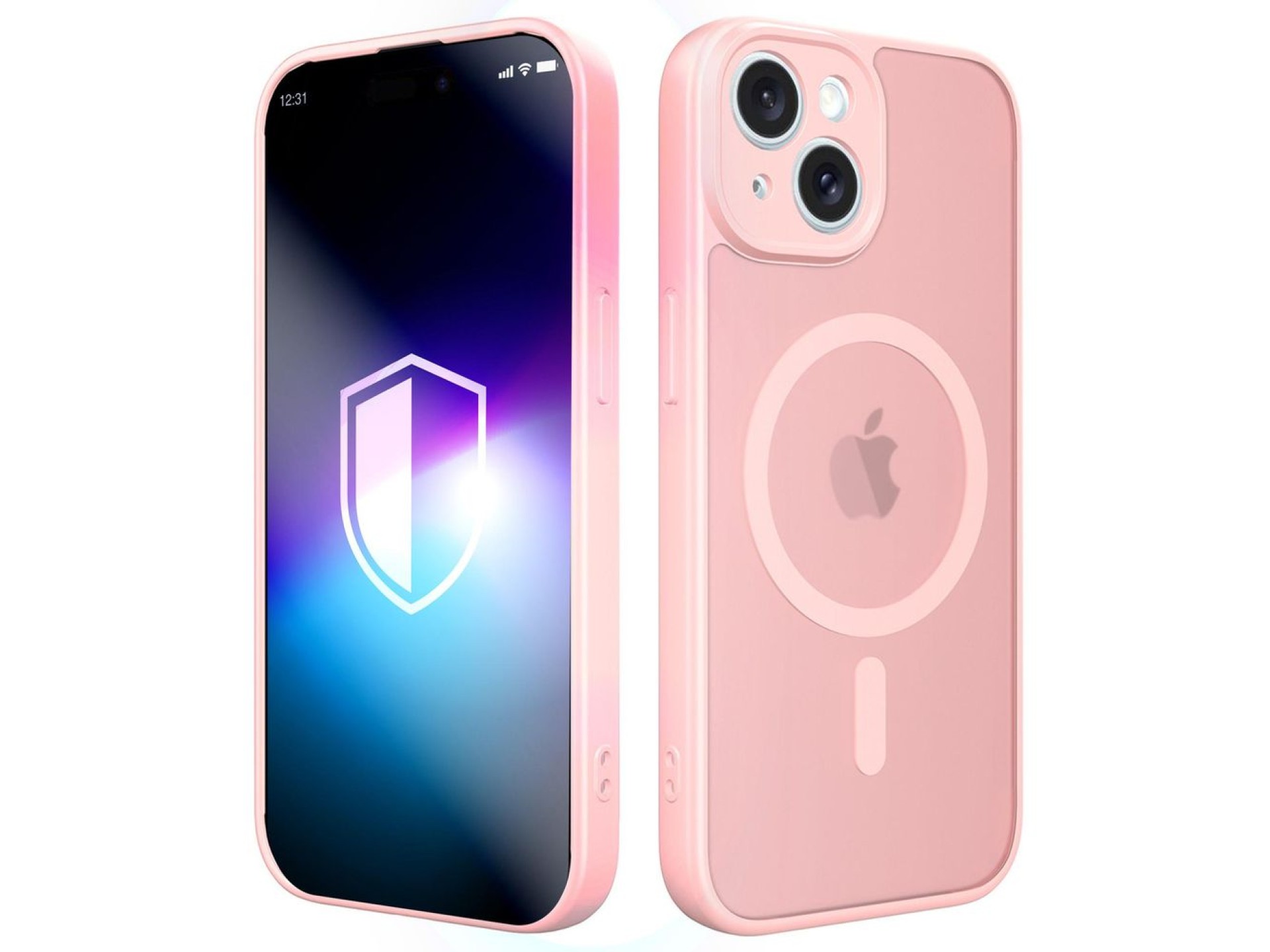 Capa 3mk Misty MagCase para iPhone 15 - rosa