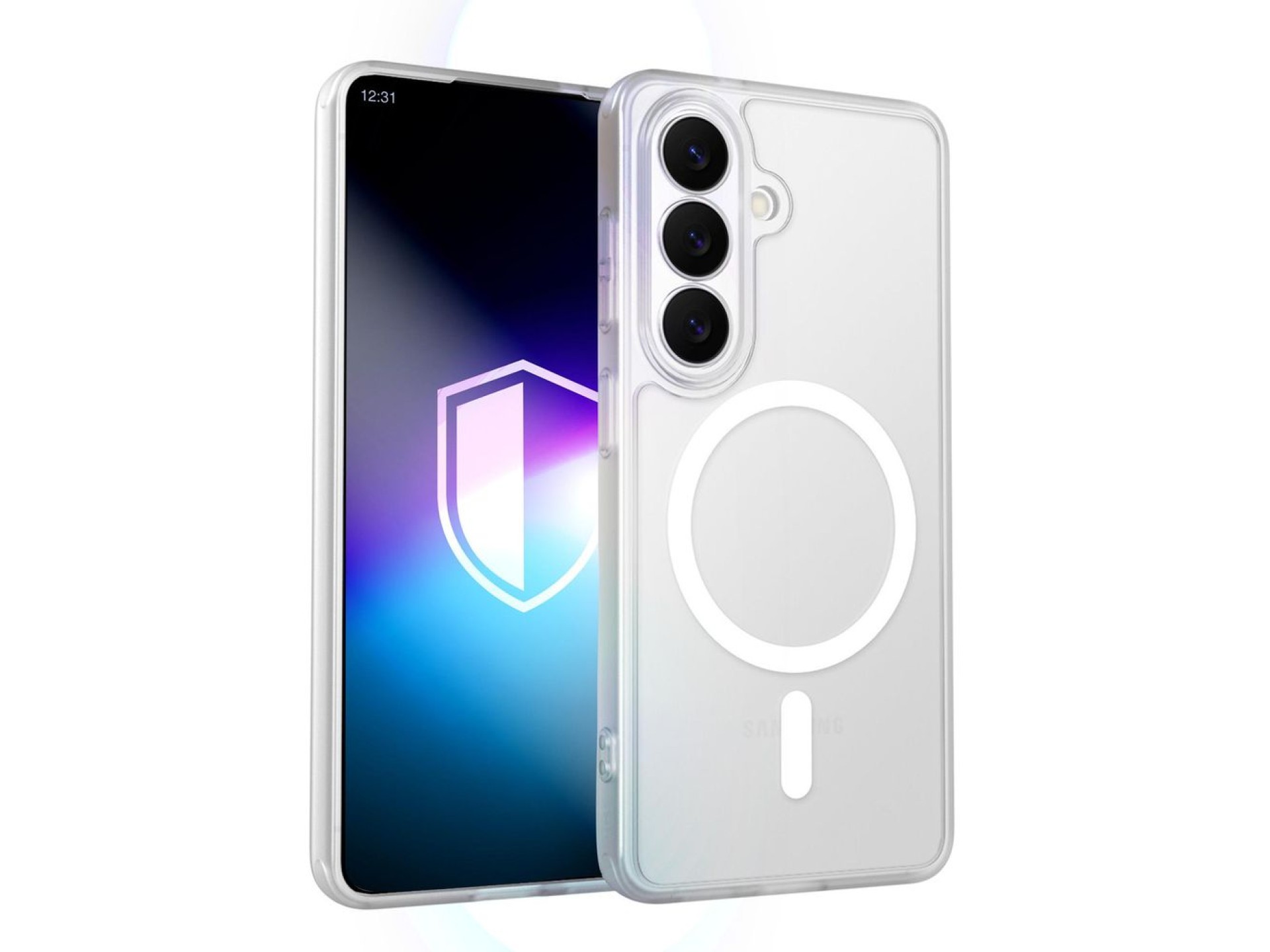 Funda 3mk Misty MagCase para Samsung Galaxy S26 - blanca