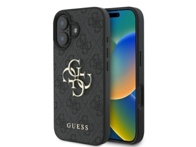 Guess 4G Big Logo Case for iPhone 16 - Black Guess 4G Big Logo Case for iPhone 16 - Black
