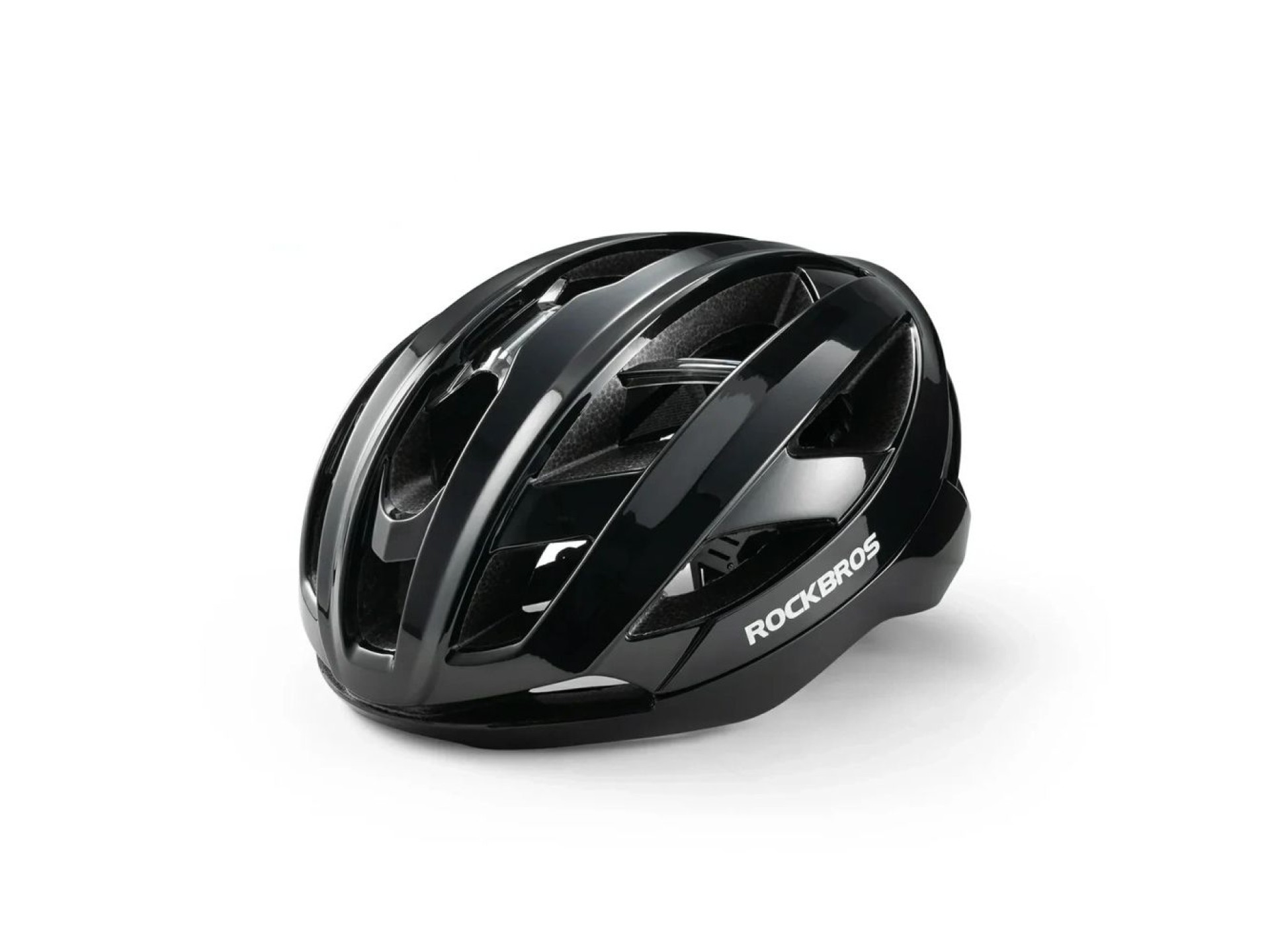 Capacete de ciclismo Rockbros LK-69 com estrutura reforçada, tamanhos 58-62 cm - Preto
