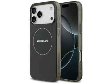 AMG Double Layer Transparent Smocked MagSafe Case for iPhone 17 Pro Max - Black AMG Double Layer Transparent Smocked MagSafe Case for iPhone 17 Pro Max - Black
