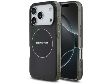 AMG Double Layer Transparent Smocked MagSafe Case for iPhone 17 Pro - Black AMG Double Layer Transparent Smocked MagSafe Case for iPhone 17 Pro - Black
