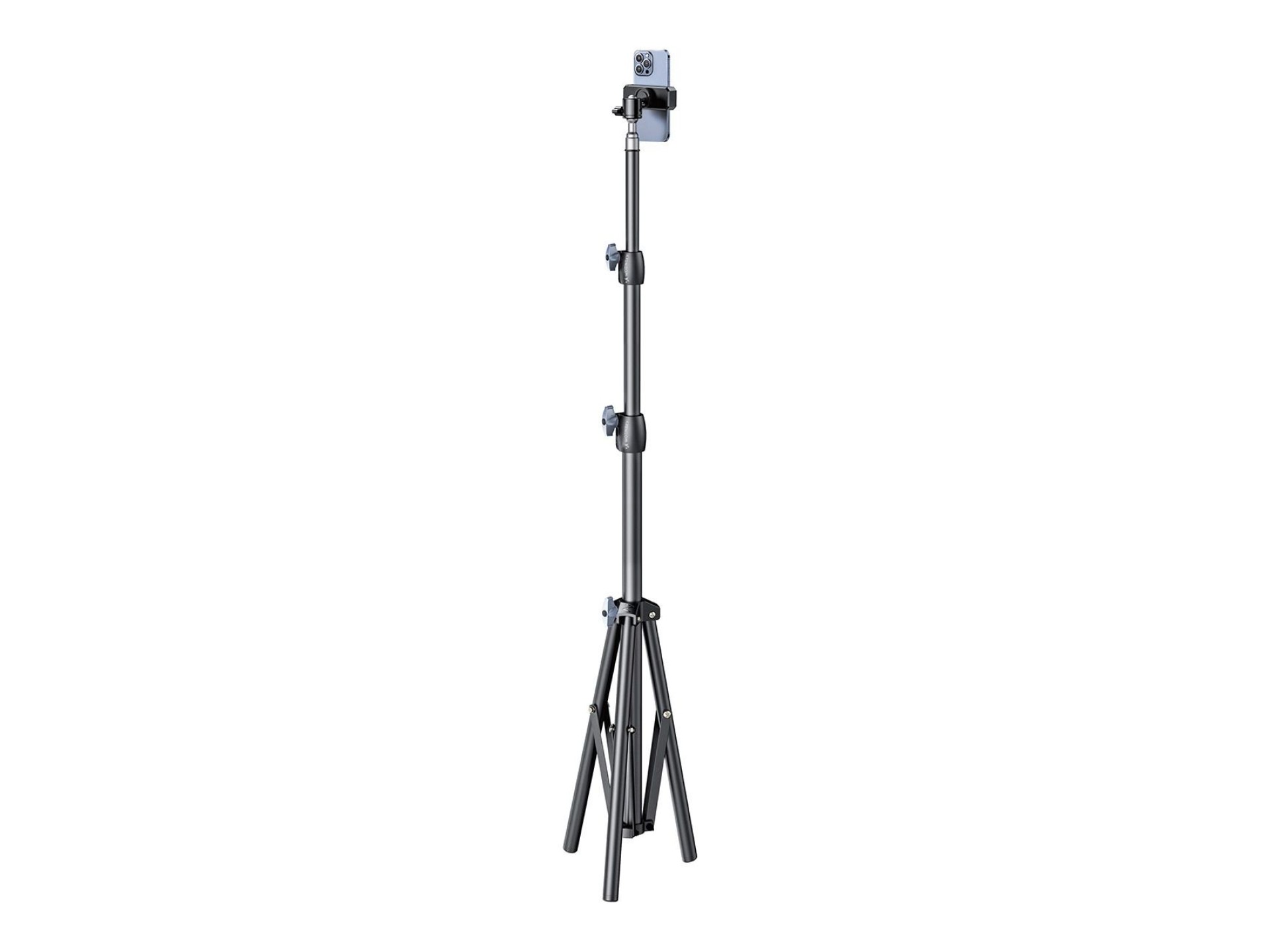 Tripé Wozinsky WRLD-00Y1S, tripé resistente em aço carbono, 1,7 m, preto fosco.