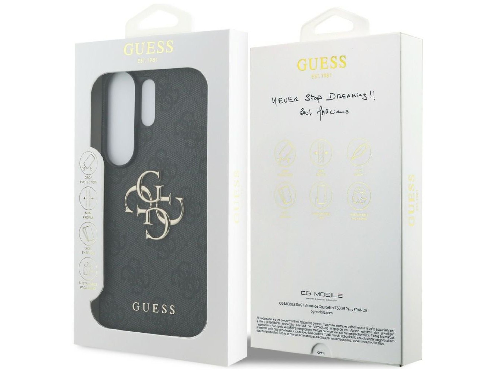 Guess 4G Big Metal Logo Case for Samsung Galaxy S26 Ultra - Black