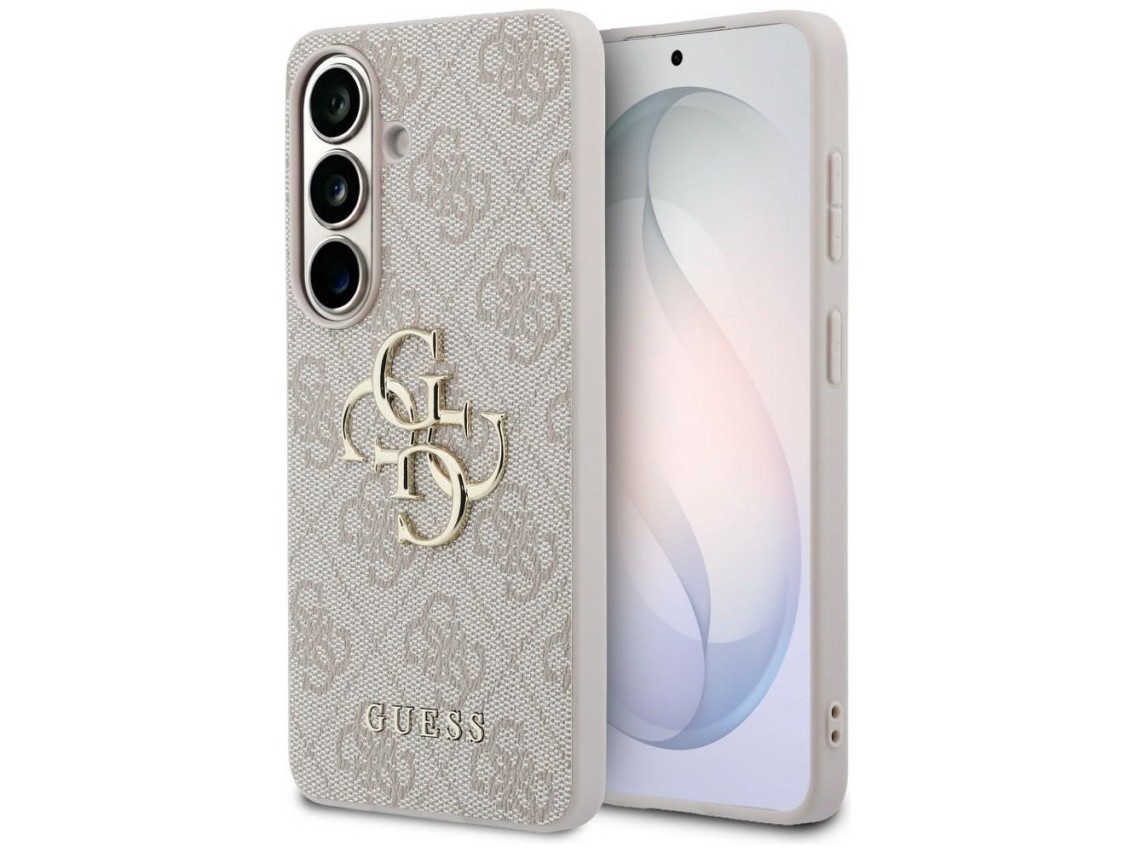 Guess 4G Big Metal Logo Case for Samsung Galaxy S26 Plus - Pink