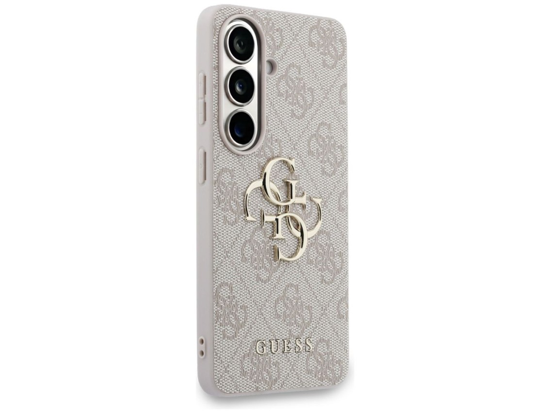 Guess 4G Big Metal Logo Case for Samsung Galaxy S26 Plus - Pink